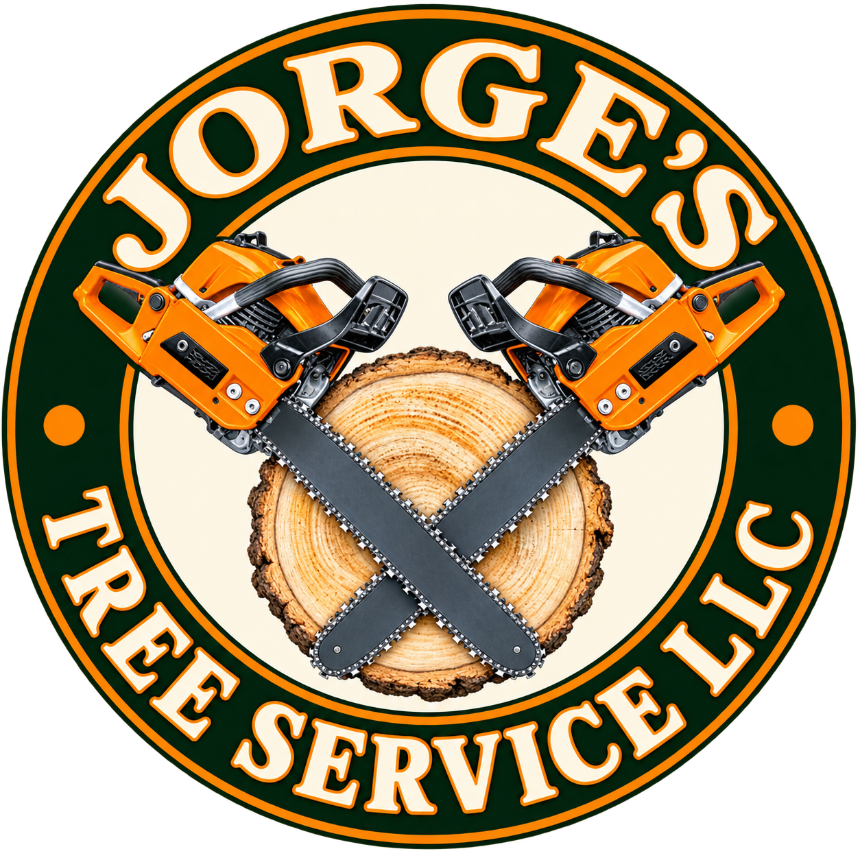 Jorge’s Tree Service LLC circular logo